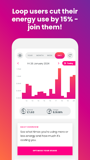 Android application Loop Energy - Smart Meter App screenshort