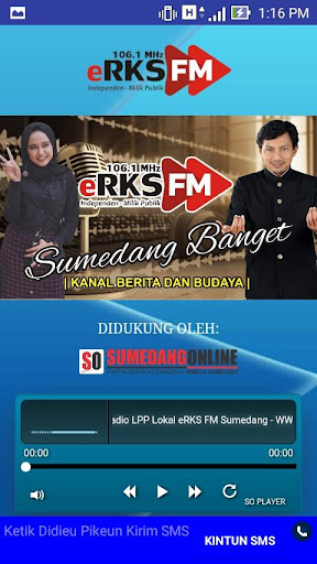 Android application eRKS FM Sumedang screenshort