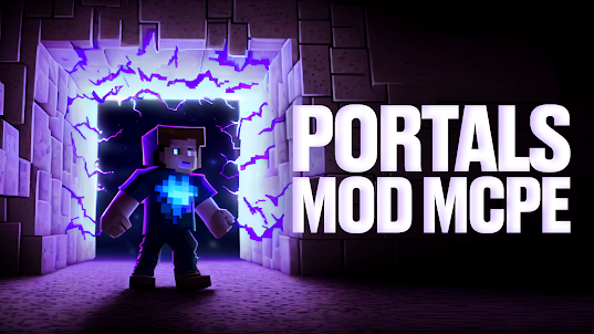 Portals for Minecraft PE Mod