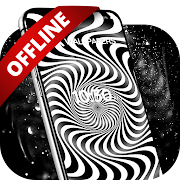 Optical illusions on offline wallpapers