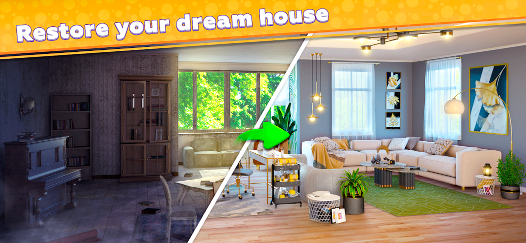 Merge Dream House - Build & de 1.0.0 APK + Мод (Unlimited money) за Android