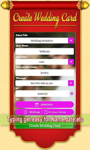 Wedding Invitation Card Maker Screenshot 1 - AppWisp.com