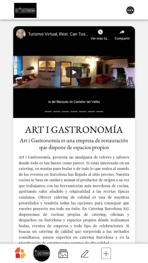 Android application Art i Gastronomia screenshort