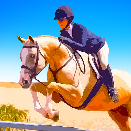 Horse racing Derby horse rider logo