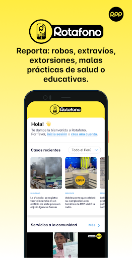 Android application Rotafono screenshort