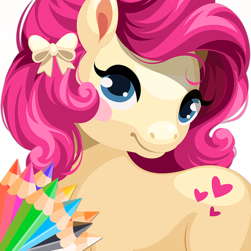 Pony Coloring Book for Kids