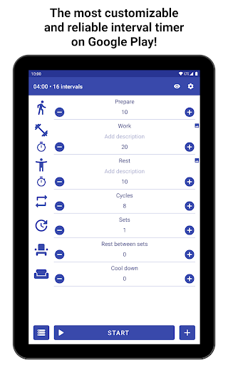 Tabata Timer Interval Timer Workout Timer Hiit Apps On Google Play