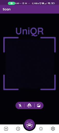 UniqQr Scanner Screen 3