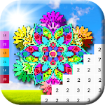 Cover Image of Download Mandala Pixel Art Adventure Color By Number 1 APK