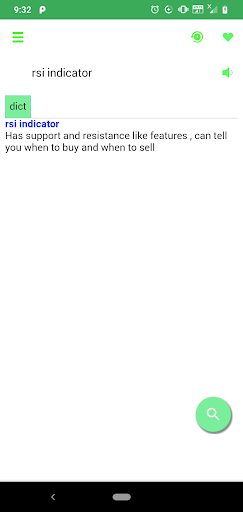 Stock Market Dictionary Screen 3