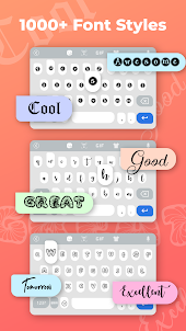 字體鍵盤主題和表情符號