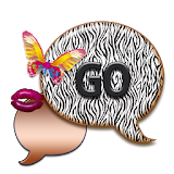 GO SMS THEME/ButterflyKissZbr icon