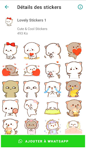 Android application Cat Sticker - WASticker screenshort
