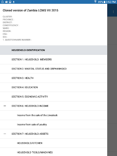 Survey Solutions Tester Screen 3