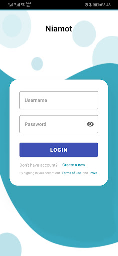 Android application Niamot screenshort