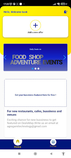 Android application DealsMap Sellers screenshort