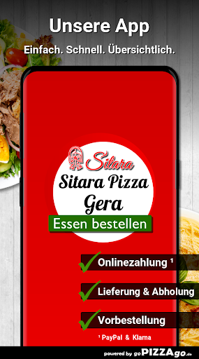 Android application Sitara Pizza Service Gera screenshort