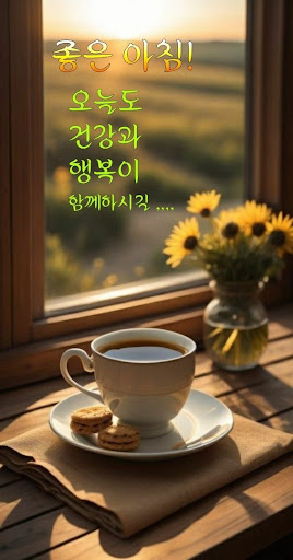 Android application 좋은 아침! screenshort