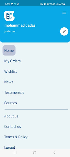 Android application Engineering Circle Center(ECC) screenshort