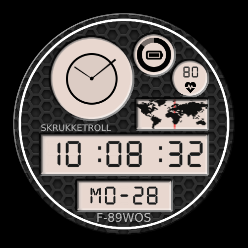 Retro LCD Colorful Map screenshot 12