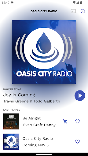 Android application Oasis City Radio screenshort