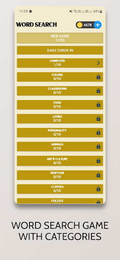 Word Search Screen 3