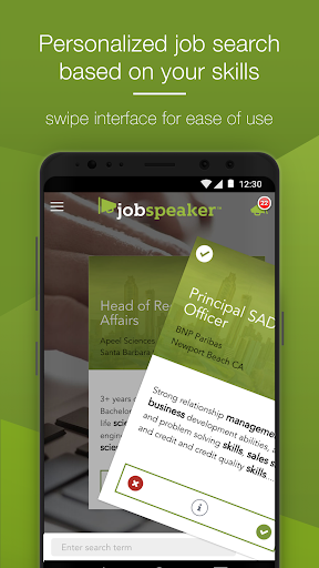 Android application Jobspeaker screenshort