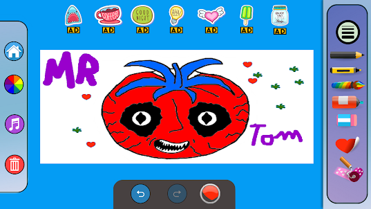 Mr Tomato Hungry Coloring