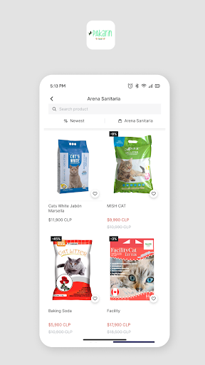 Android application Pakarin Pet Store screenshort