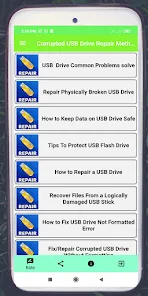 Beloved afskaffet Tale Corrupted USB Drive Repair - Apps on Google Play