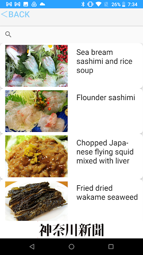 The "Okamisan" Recipe Screen 2