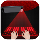 Piano hologram simulator prank icon