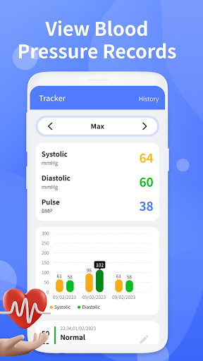 Blood Pressure Note App Screen 2