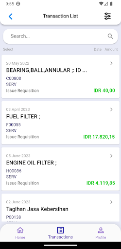 ECorp Mobile Approvals Screen 3