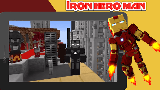 Iron Hero Man Mod For MCPE