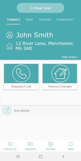 Android application irwell valley homes screenshort