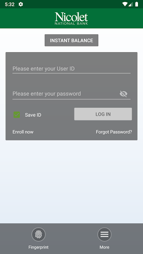 Nicolet Bank bankNow Screen 2