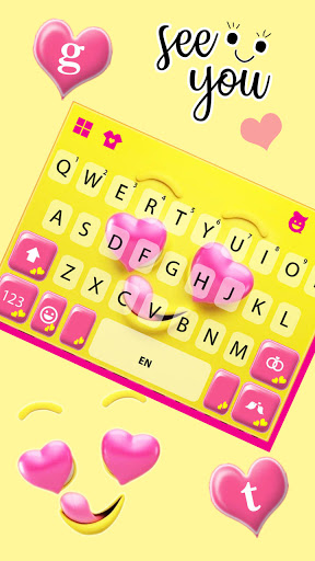 Heart Eyes Emoji Keyboard Back Screen 3