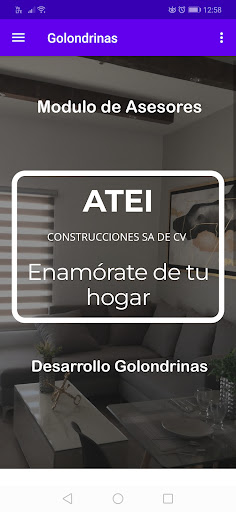 Android application ATEI Golondrinas screenshort