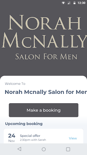 Android application Norah McNally Salon for Men screenshort