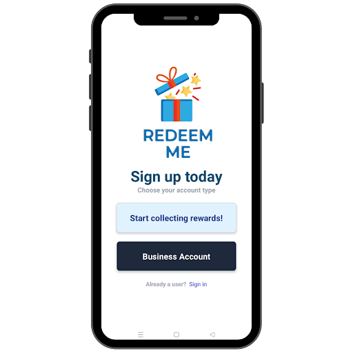 Android application REDEEM-ME Digital Loyalty Card screenshort