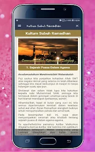 Kultum Subuh Ramadhan