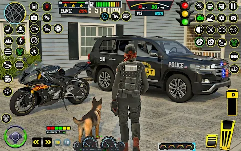 자동차 추격전 - 경찰 게임
