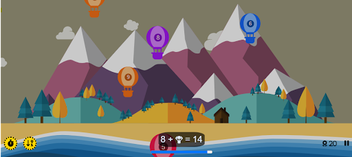 Android application ArithmAir Balloon Buster screenshort