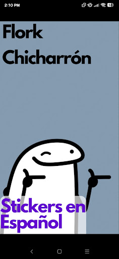 Android application Flork Chicharron Stickers screenshort