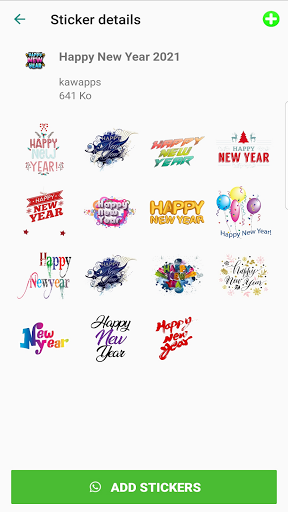 Happy New Year Stickers 2021