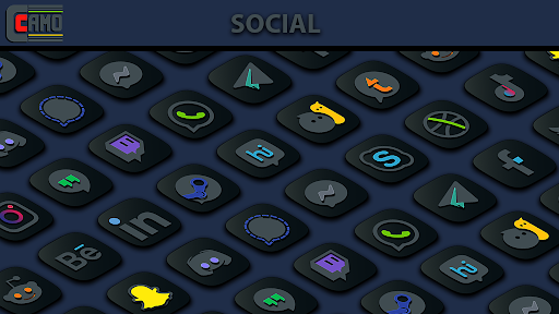 Camo Dark Icon Pack Screen 3