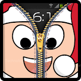 Zipper Lock Screen Christmas icon