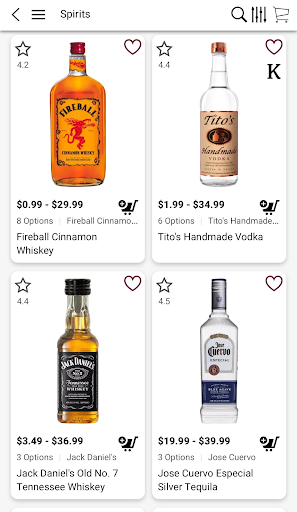 Android application Kc wine&spirits screenshort