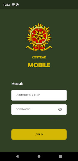 Android application COMMAND CENTER LAPANGAN screenshort